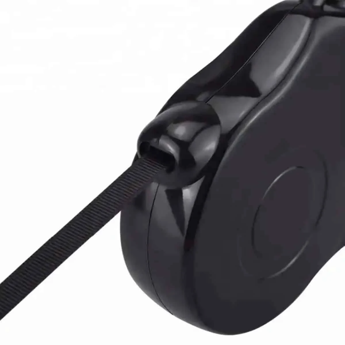 AVEX – Lesa Retractabila Automata cu carabina pentru caini, lungime sfoara 5m, culoare Neagra