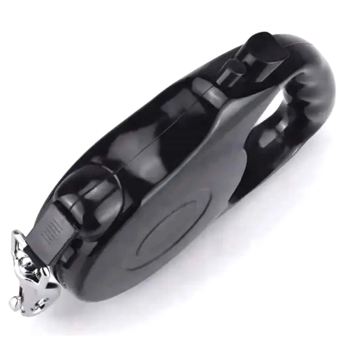 AVEX – Lesa Retractabila Automata cu carabina pentru caini, lungime sfoara 5m, culoare Neagra