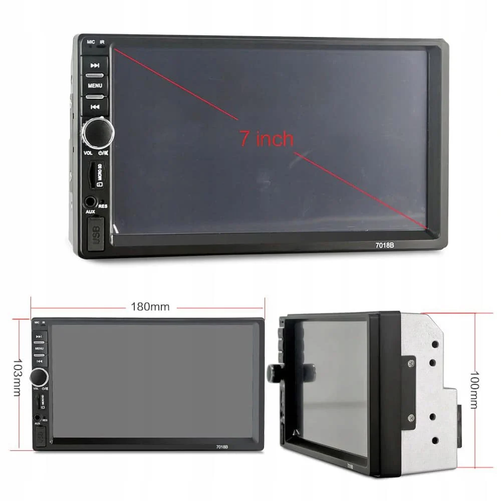 AVEX – Player Video Auto dimensiune 2DIN, + Camera Marsarier INCLUSA, TouchScreen de 7 inch, 4 x 50W, model WDS 30 cu Bluetooth…