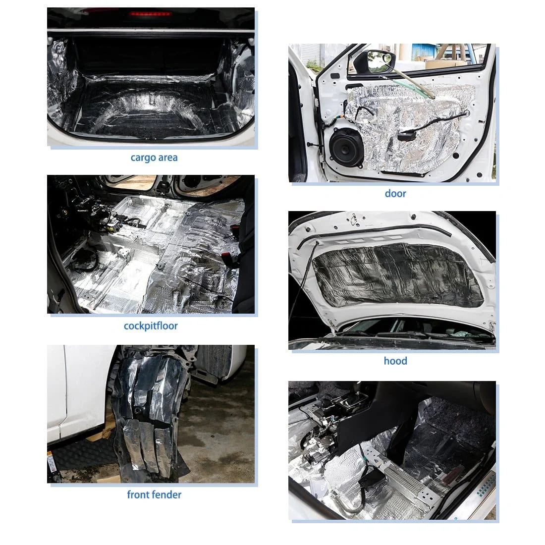 AVEX – Material insonorizant auto cu strat din aluminiu, dimensiune 100cm x 100 cm x 6mm