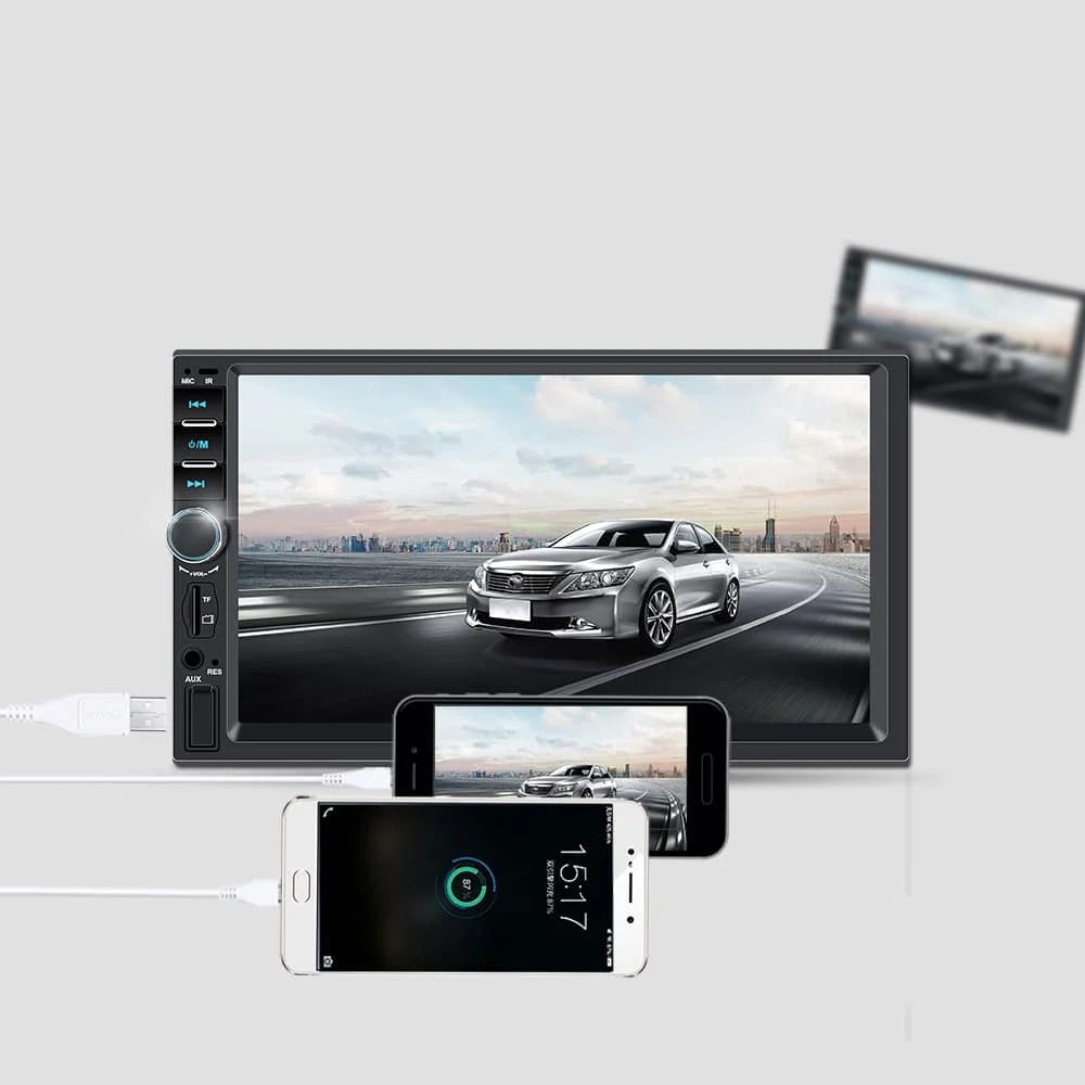 AVEX – Player Video Auto dimensiune 2DIN, + Camera Marsarier INCLUSA, TouchScreen de 7 inch, 4 x 50W, model WDS 30 cu Bluetooth…