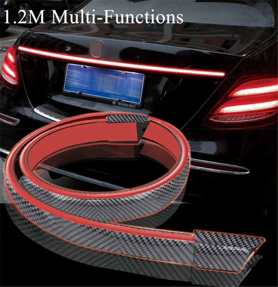 AVEX – Eleron auto cu lampa stop frana suplimentara pentru autoturisme, 12V, 120cm, Carbon