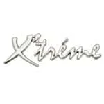 Emblema auto metalica, autoadeziva, model "X’TREME", finisaj Crom, dimensiune, 15 x 3 cm