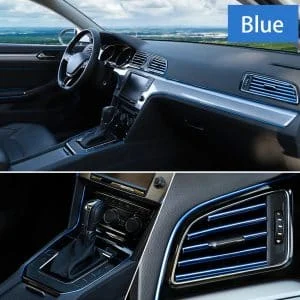 AVEX – Banda decor interior crom TUNING, 5m, ALBASTRU