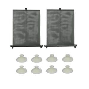 CarCommerce – Jaluzele auto retractabile negre set 2 buc x 45cm latime