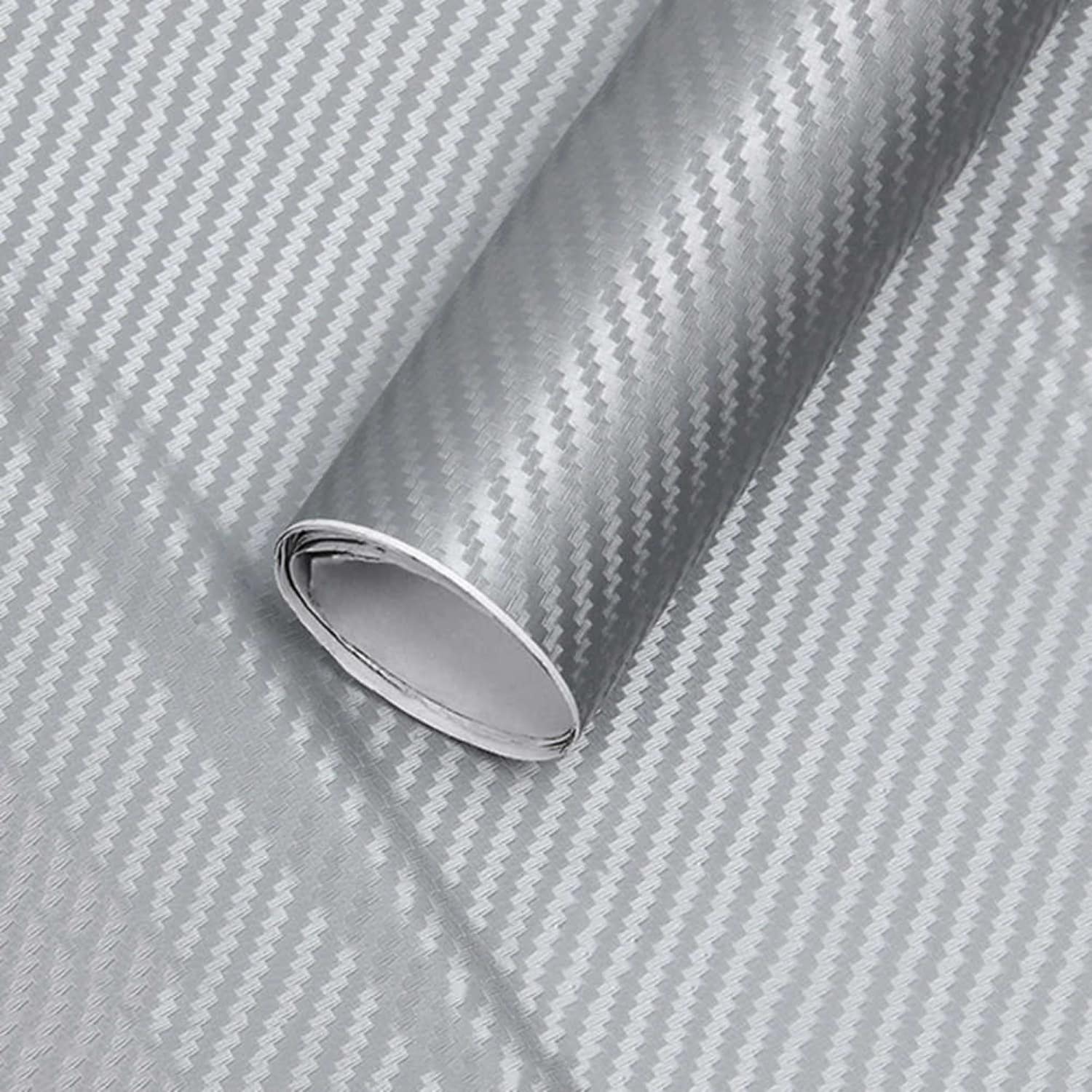 AVEX – Folie colantare auto Carbon 3D Argintiu (3m x 1,27m)