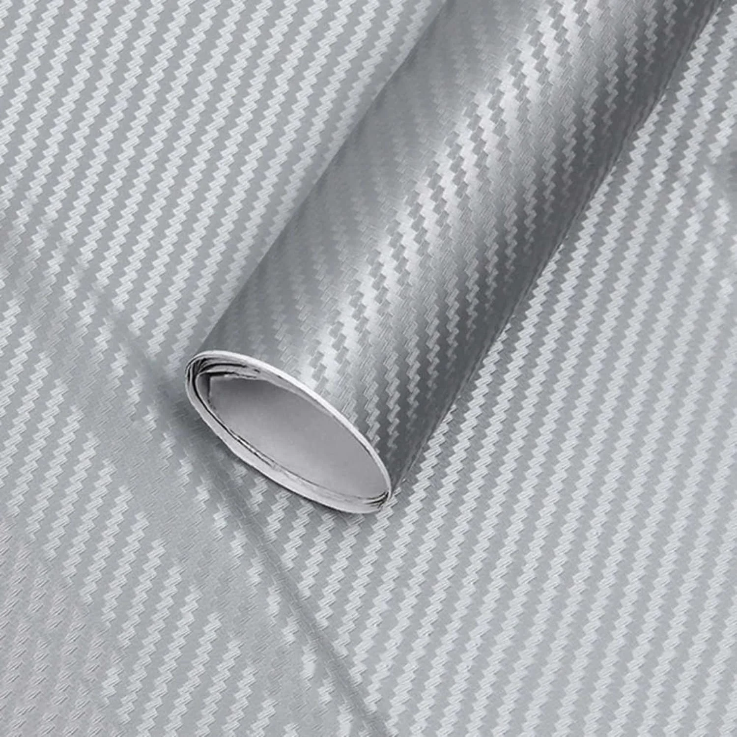 AVEX – Folie colantare auto Carbon 3D Argintiu (3m x 1,27m)