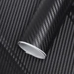 Rola folie colantare auto Carbon 3D, culoare neagra, lungime 28m x 1,27m