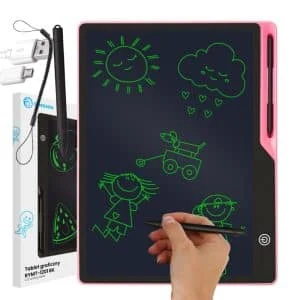 AVEX – Tableta grafica de 16" pentru copii, culoare Roz, AVX WT RYMT 1201 BK PINK