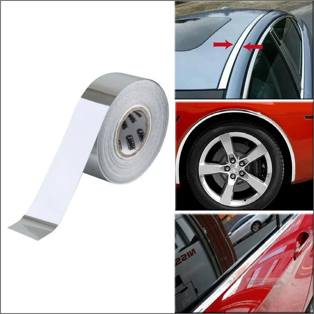 AVEX – Rola folie crom pentru colantare bandouri sau ornamente auto 150 x 4cm