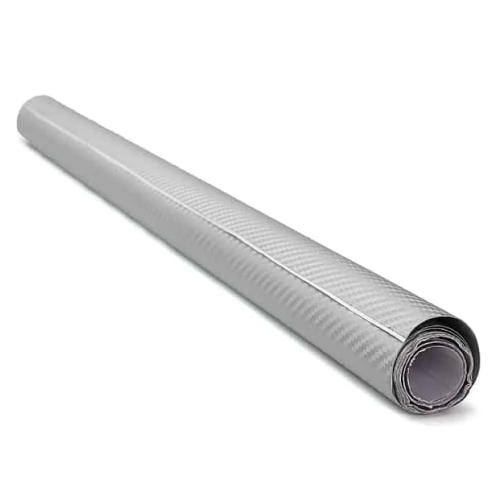 AVEX – Folie colantare auto Carbon 3D Argintiu (3m x 1,27m)