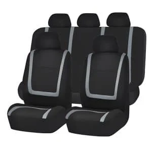 AVEX – Set huse scaun auto ieftine, Universale 9 piese, model GREY LINE GRI