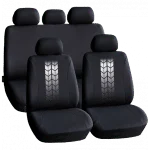 Set huse scaun auto ieftine, Universale 9 piese, model TIRE TRACKS