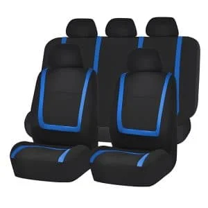 AVEX – Set huse scaun auto ieftine, Universale 9 piese, model BLUE LINE ALBASTRU