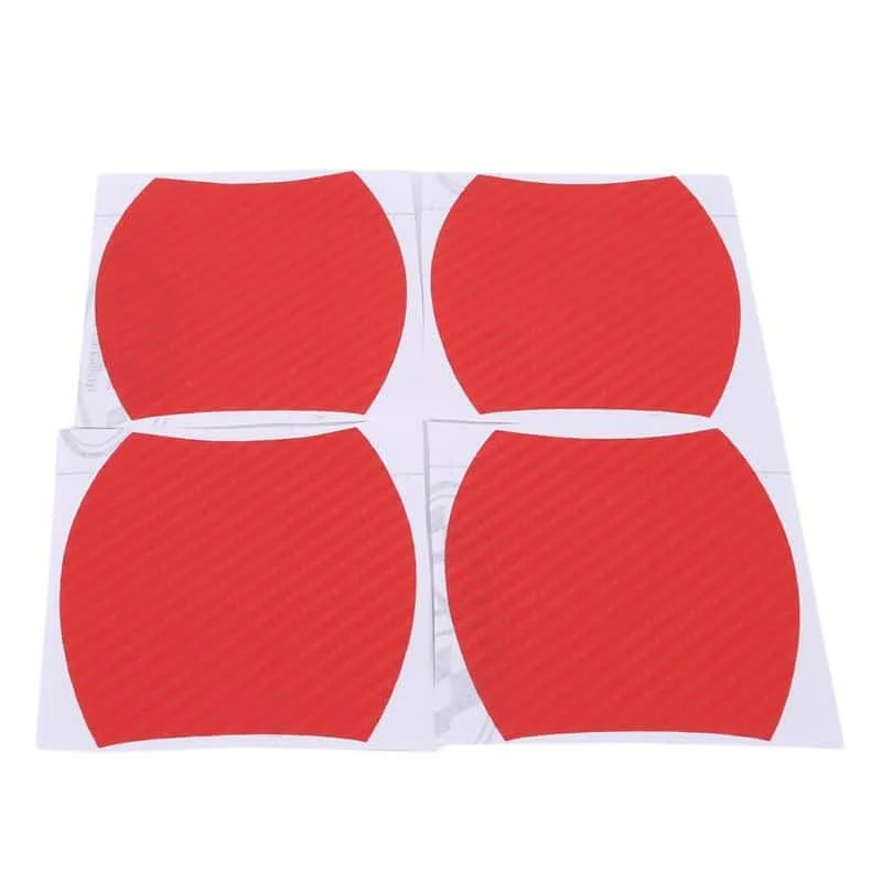 AVEX – Set 4 bucati protectie zgarieturi manere usa din autocolant carbon 3D Rosu