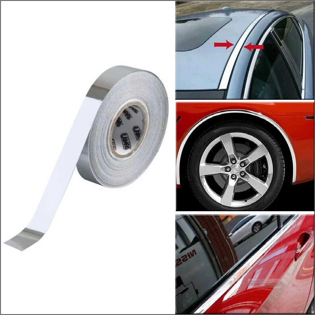 AVEX – Rola folie crom pentru colantare bandouri sau ornamente auto 150 x 2cm