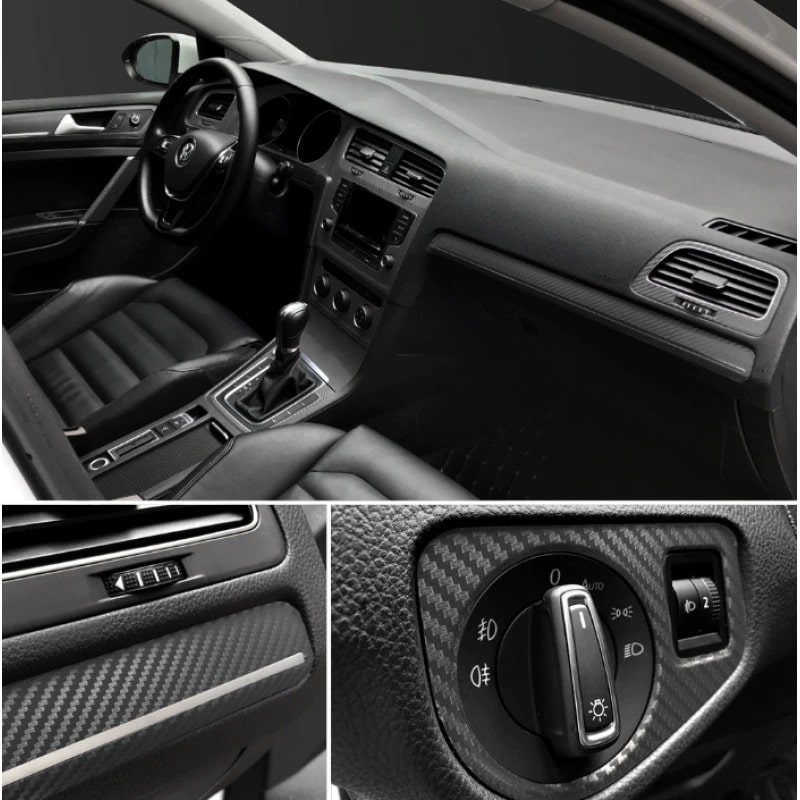 AVEX – Folie colantare auto Carbon 3D Negru, 3,0m x 1,52m