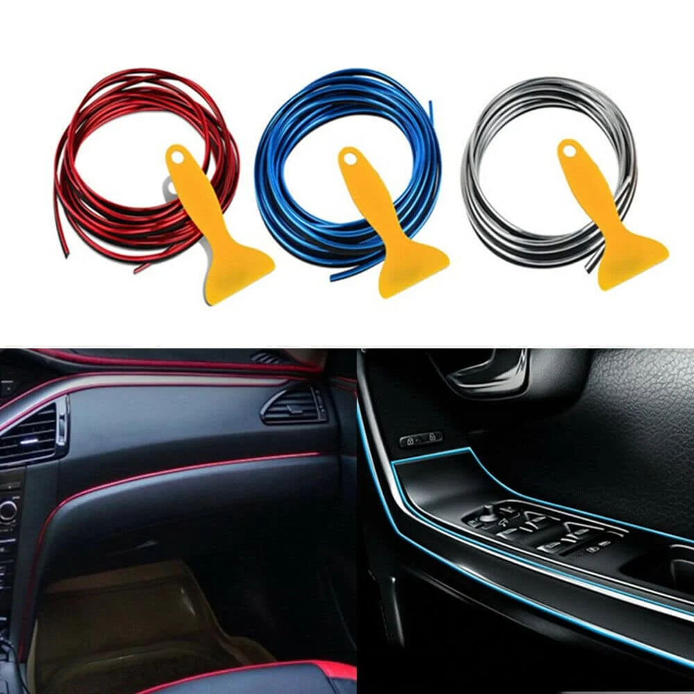 AVEX – Banda decor interior crom TUNING, 5m, ALBASTRU