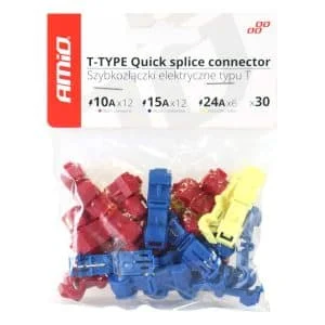 AMIO – Cuplaje electrice pentru imbinari rapide de tip T, mix cutie de 30 buc