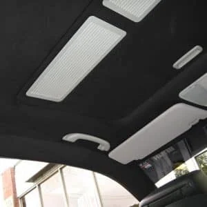 AVEX – Material pentru reconditionare plafon auto, material textil cu spate buretat, culoare Neagra, dimensiune 2m x 1,50m