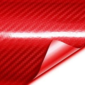 AVEX – Folie colantare auto Carbon 5D Lacuit Rosu (3,0m x 1,52m)