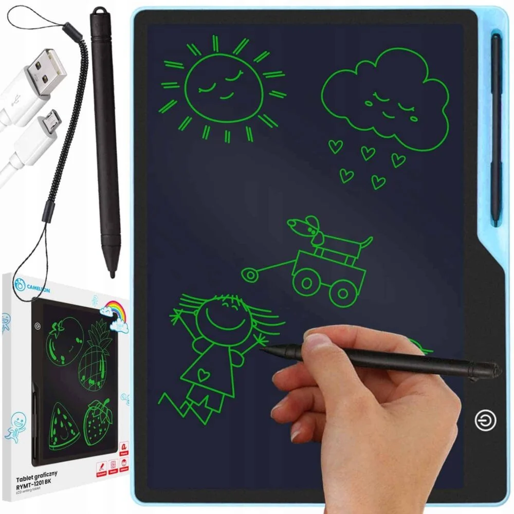 AVEX – Tableta grafica de 16" pentru copii, culoare Albastru, AVX WT RYMT 1201 BK BLUE