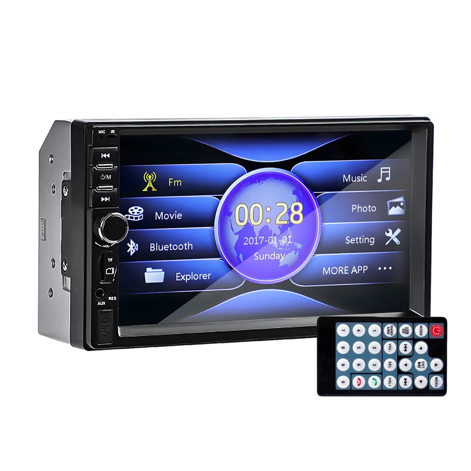 AVEX – Player Video Auto, dimensiune 2DIN, TouchScreen de 7 inch, 4 x 50W, model WDS 30 cu Bluetooth, Handsfree, Radio, MP3, WMA, MP4…