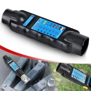 AMIO – Tester Profesional pentru prize, fise si instalatii electrice remorca cu adaptoare 13/7 si 7/13
