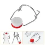 Set 100 capace pentru sticle cu inchidere cu clema metalica si dop ceramic cu garnitura din cauciuc