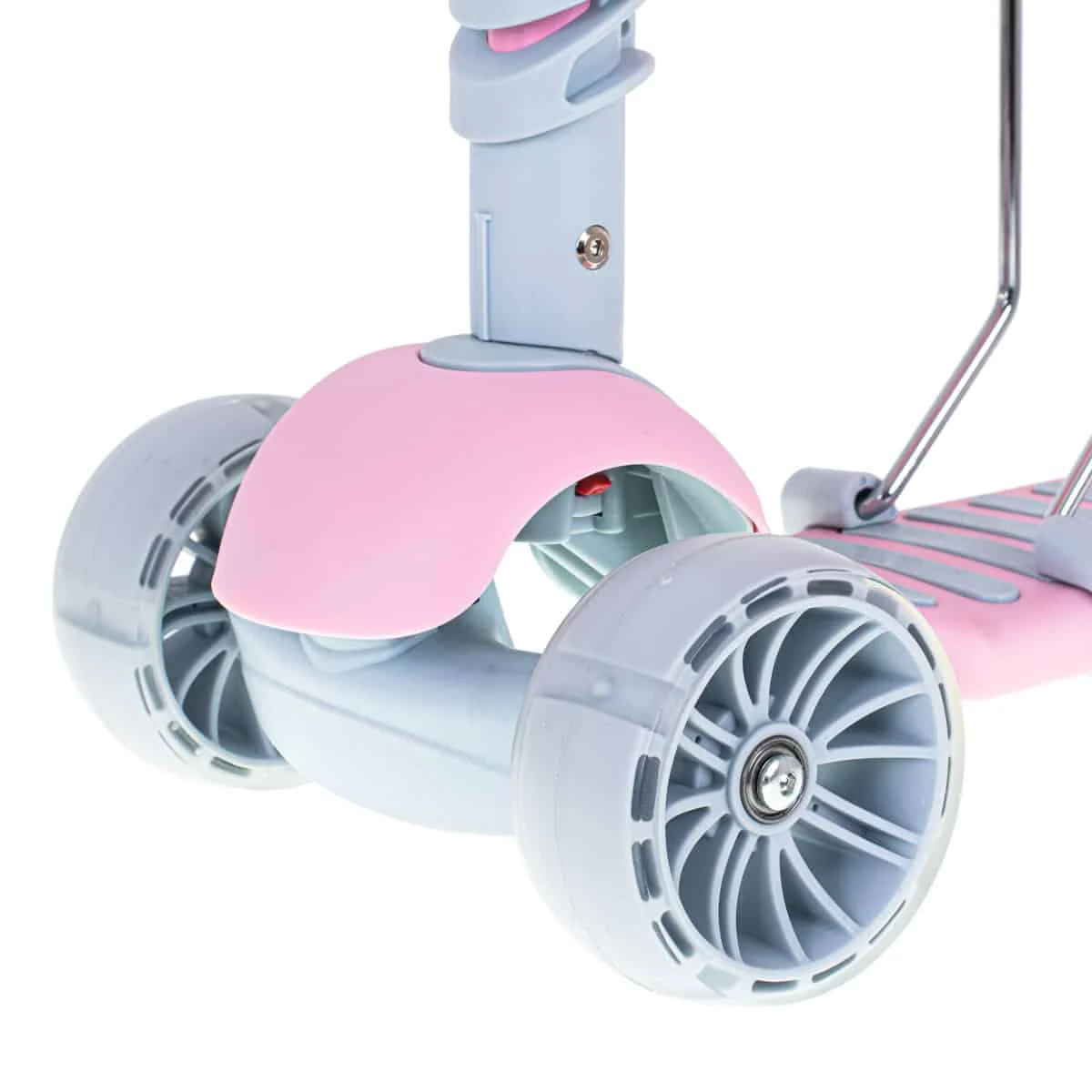 Tricicleta + Trotineta + Skateboard (3in1) roti iluminate LED ROZ
