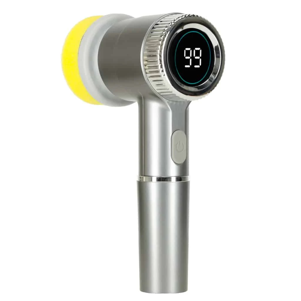 Perie electrica "5 in 1" cu 5 accesorii de curatare pentru baie, podea, rosturi faianta, piscina, cu afisaj cu LED si incarcare USB