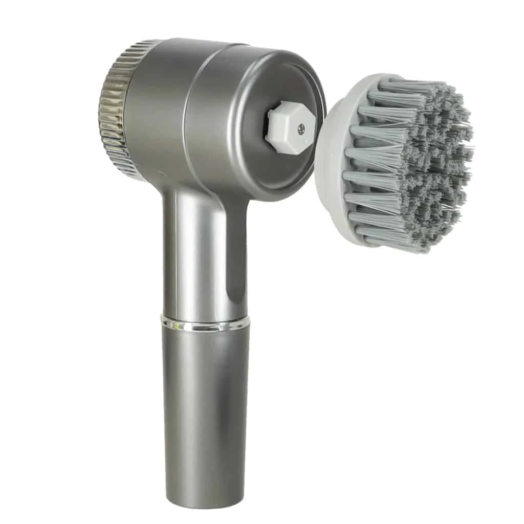 Perie electrica "5 in 1" cu 5 accesorii de curatare pentru baie, podea, rosturi faianta, piscina, cu afisaj cu LED si incarcare USB
