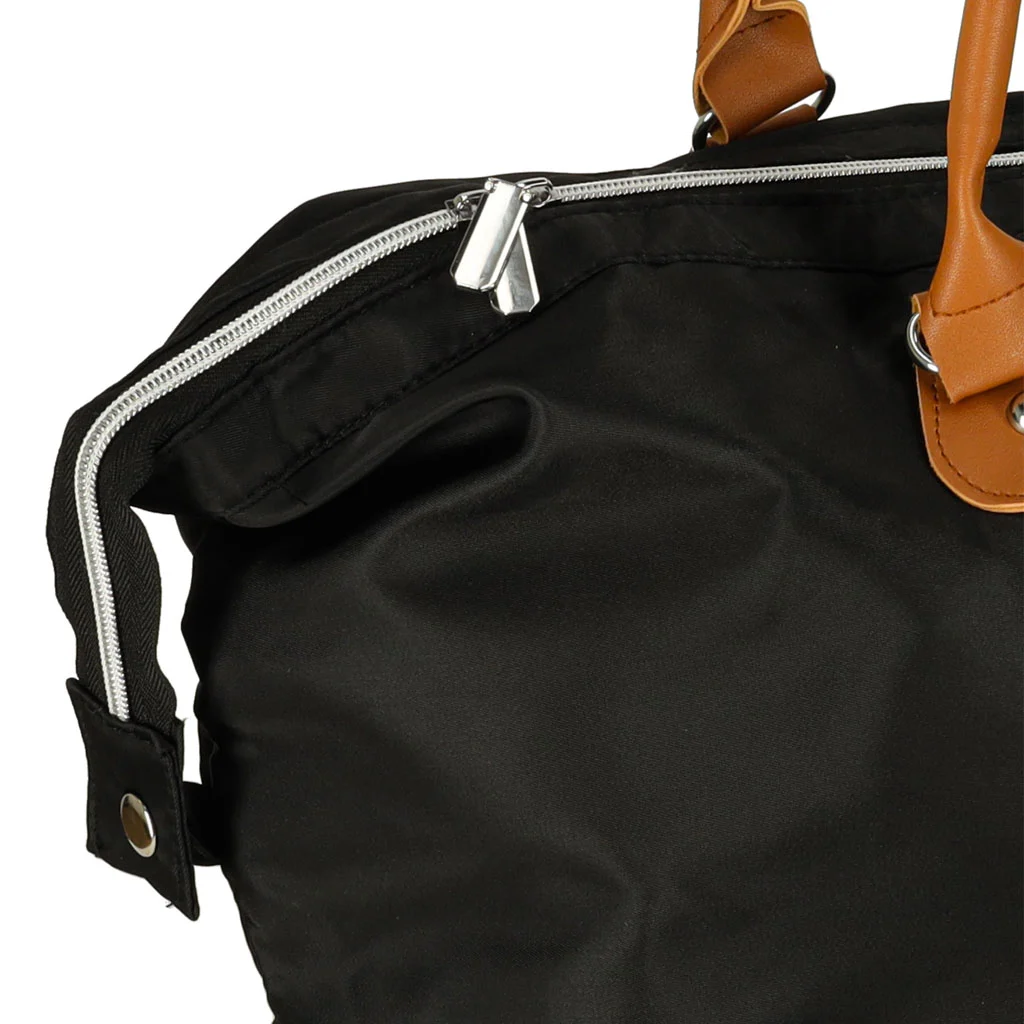 Set 3 piese, geanta de calatorie multifunctionala pentru carucior, set culoare negra, pentru mamici