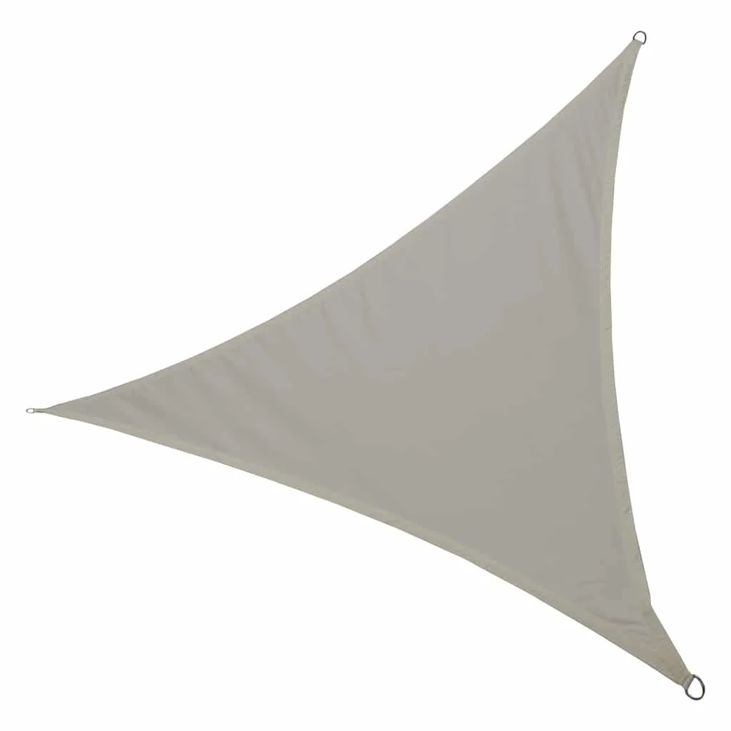 Umbrar de gradina triunghiular, impermeabil, culoare Gri, dimensiune 3 x 3 x 3 m
