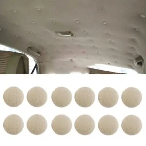 AVEX – Set 12 clipsuri pentru reparatii tapiterie plafon auto, culoare Bej