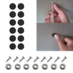 Set 12 clipsuri pentru reparatii tapiterie plafon auto, culoare Negru