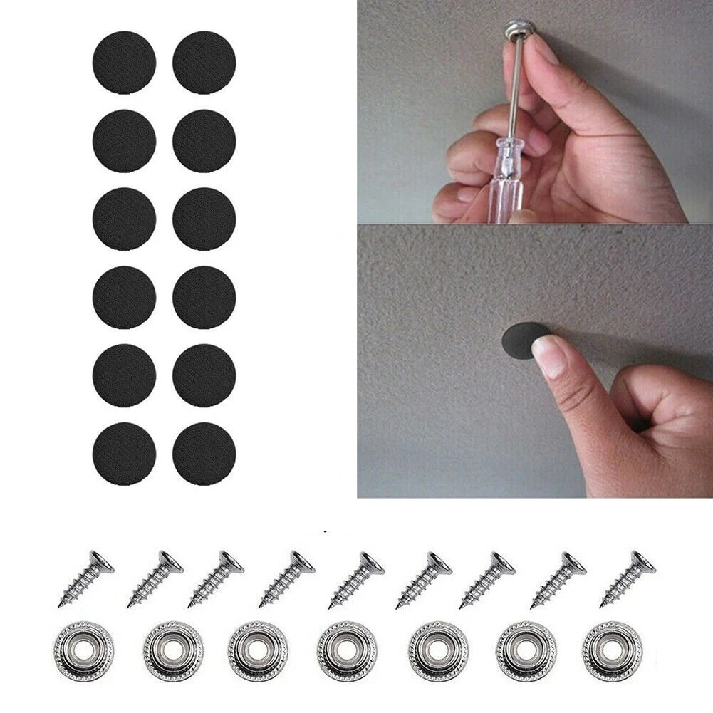 AVEX – Set 12 clipsuri pentru reparatii tapiterie plafon auto, culoare Negru