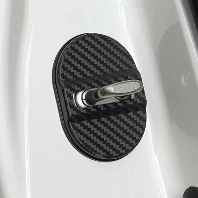 Set 4 buc. Ornamente Inchidere Usa, finisaj Carbon, culoare Neagra