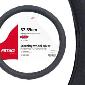 AMIO – Husa volan neagra Waves SWC 14 M (37 39cm)