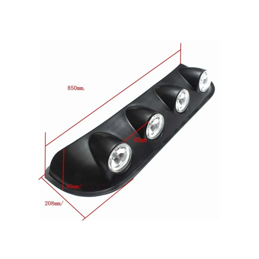 Ansamblu format din 4 proiectoare cu Led si Angel Eyes, montaj pe plafon sau capota, alimentare 12V, lungime 85cm, destinat…