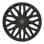 Set 4 capace roti VELAR Black Core, design Sportiv cu accente negre, ABS rezistent, Universal, pentru jante R15