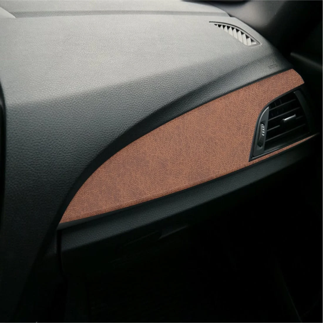 AVEX – Folie Auto Colantare Trimuri, Model Piele Maro, 100 x 45cm