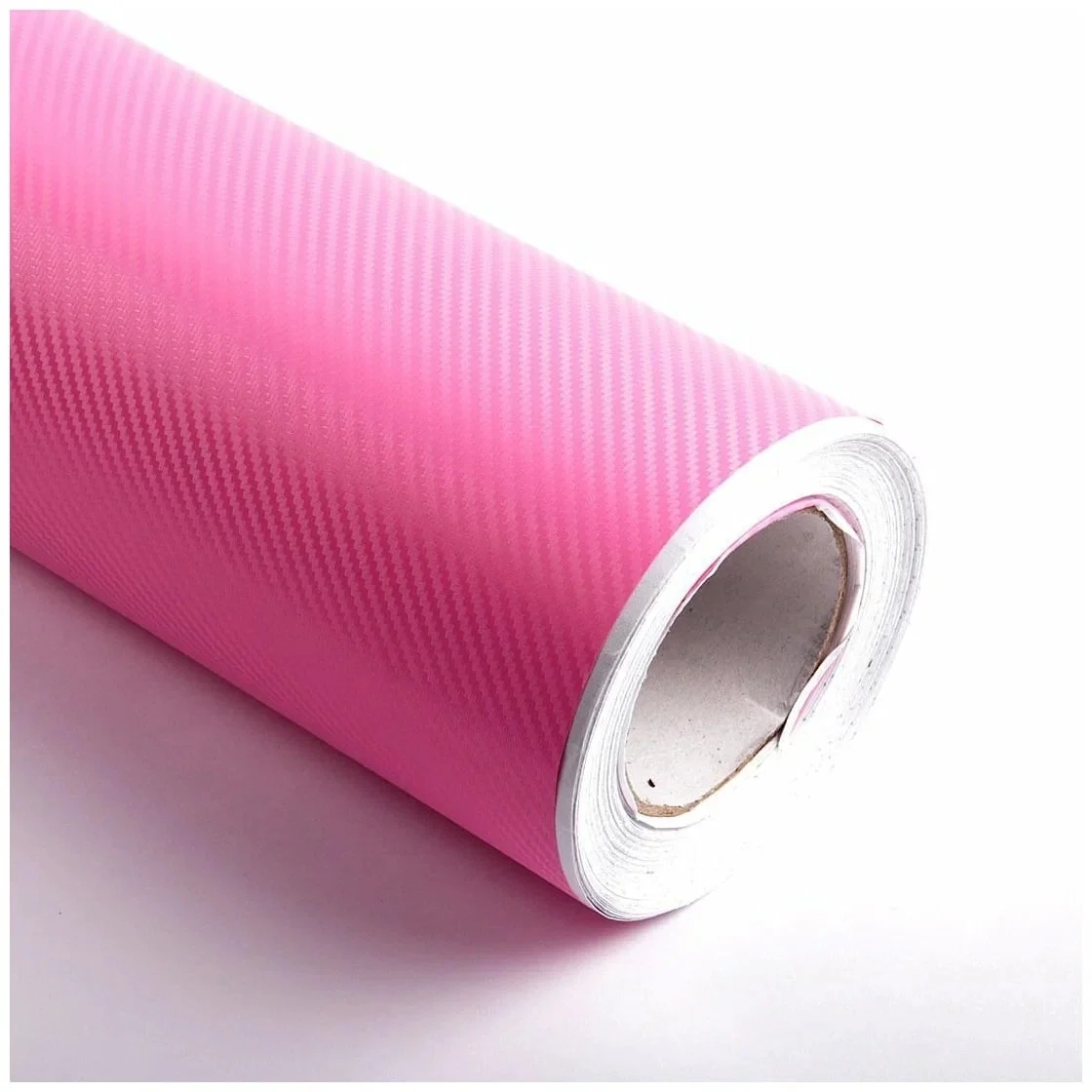 Folie colantare auto Carbon 3D Culoare Roz, dimensiune 3m x 1,27m