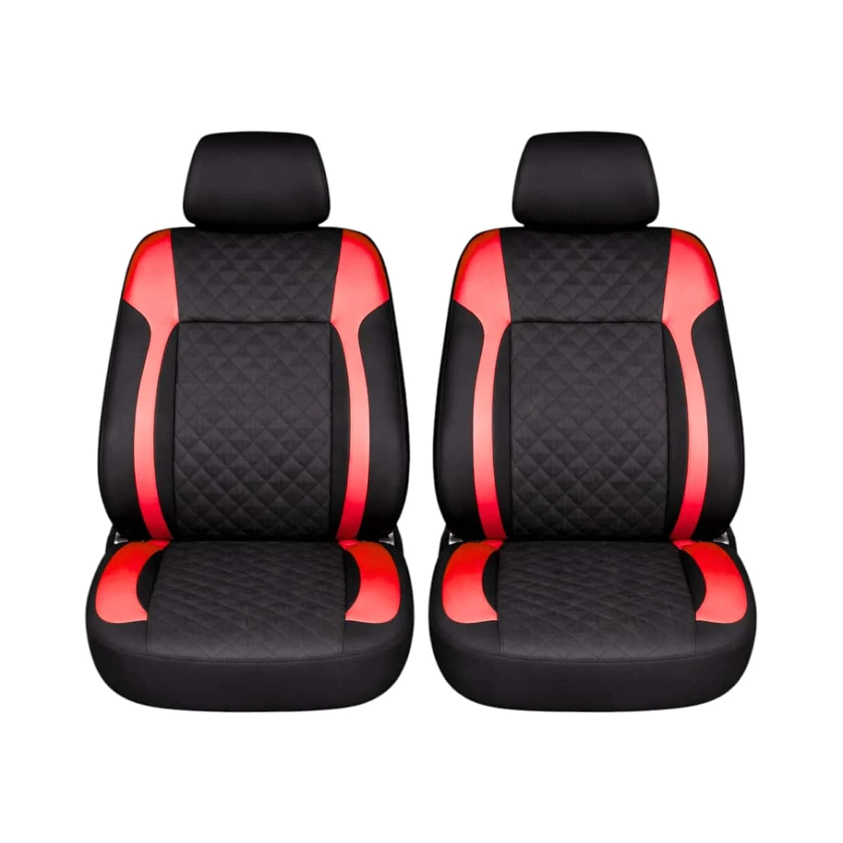 Set huse scaune auto Premium, model DIAMOND Racer, design Sportiv, universale, ergonomice, Piele Ecologica Matlasata, culoare…