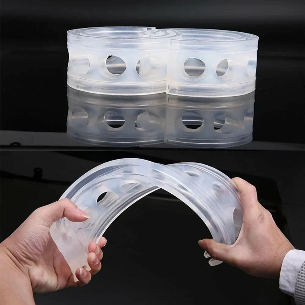 Set 2 inele distantiere pentru intarire arcuri autovehicule, material cauciuc siliconat, marime L
