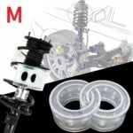 Set 2 inele distantiere pentru intarire arcuri autovehicule, material cauciuc siliconat, marime M