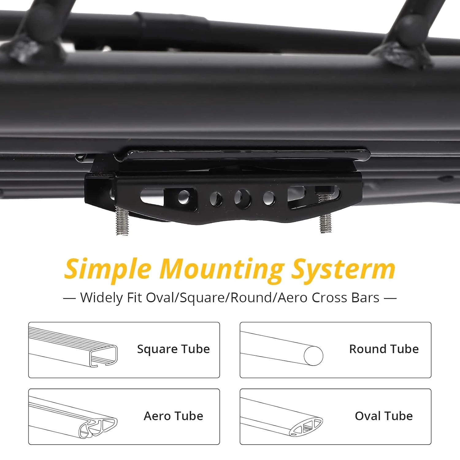 Portbagaj metalic pentru plafon de tip "ROOF RACK", dimensiune 127 x 100cm, culoare neagra, cu bare transversale incluse