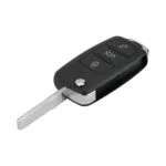​Carcasa Telecomanda Auto cu 3 butoane si lamela inclusa, compatibila Volkswagen, Skoda, Seat
