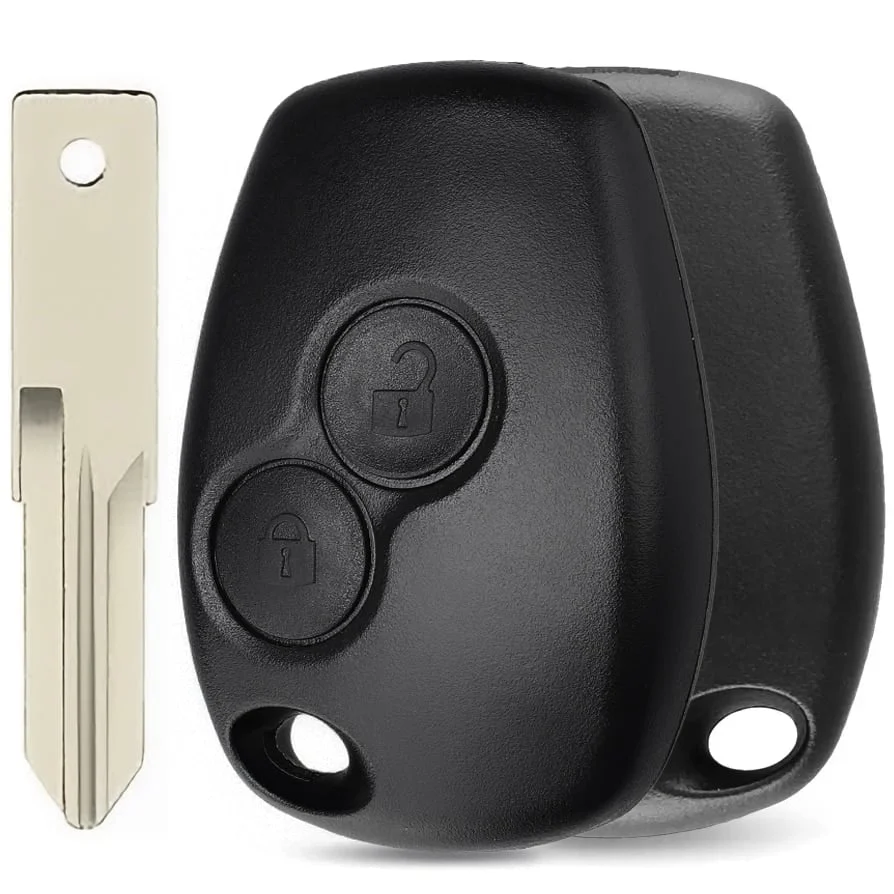 Carcasa Telecomanda Auto cu 2 butoane si lamela inclusa, compatibila Renault Trafic, Clio, Modus, Master, Vivaro, Movano, Twingo