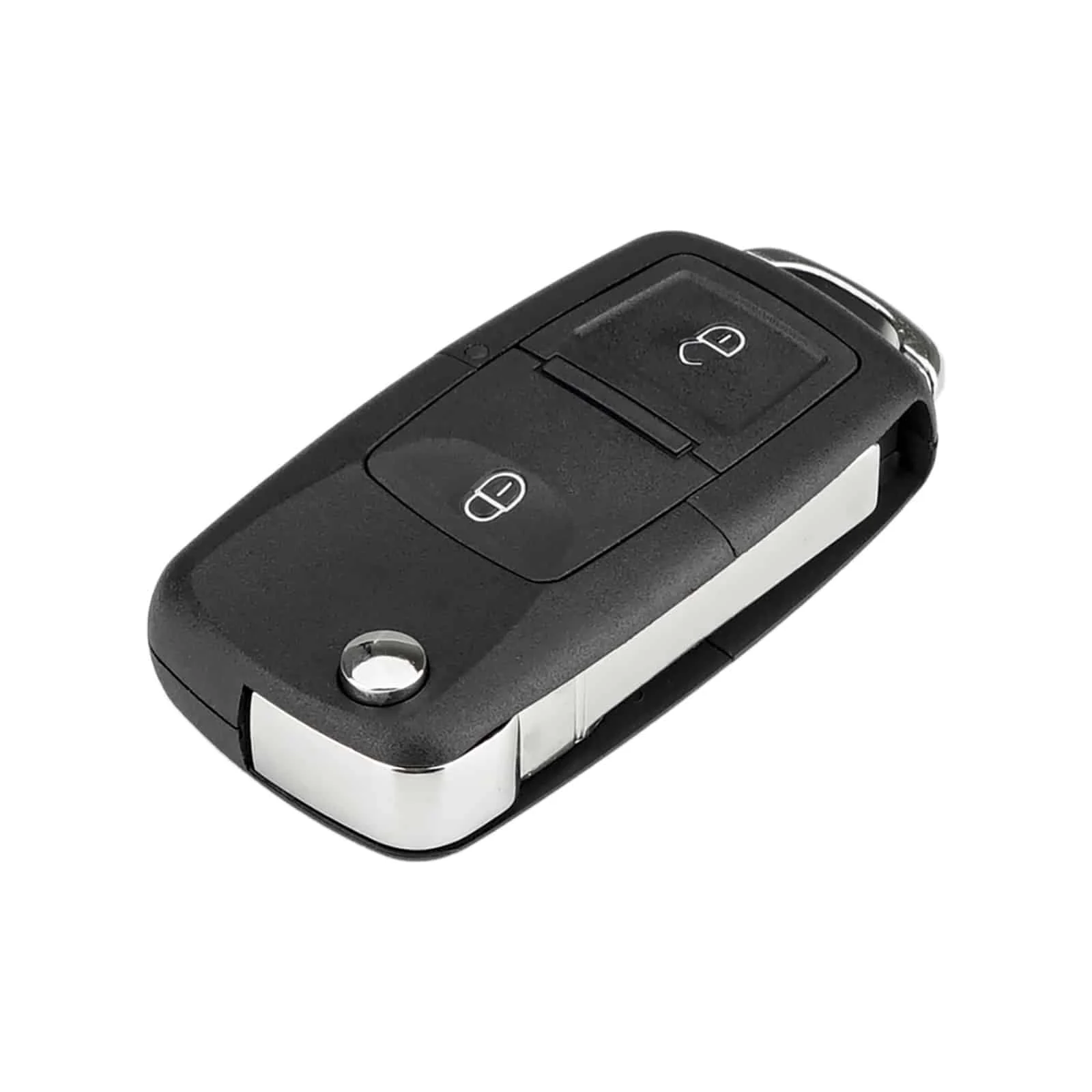 Carcasa Telecomanda Auto cu 2 butoane si lamela inclusa, compatibila Volkswagen, Skoda, Seat